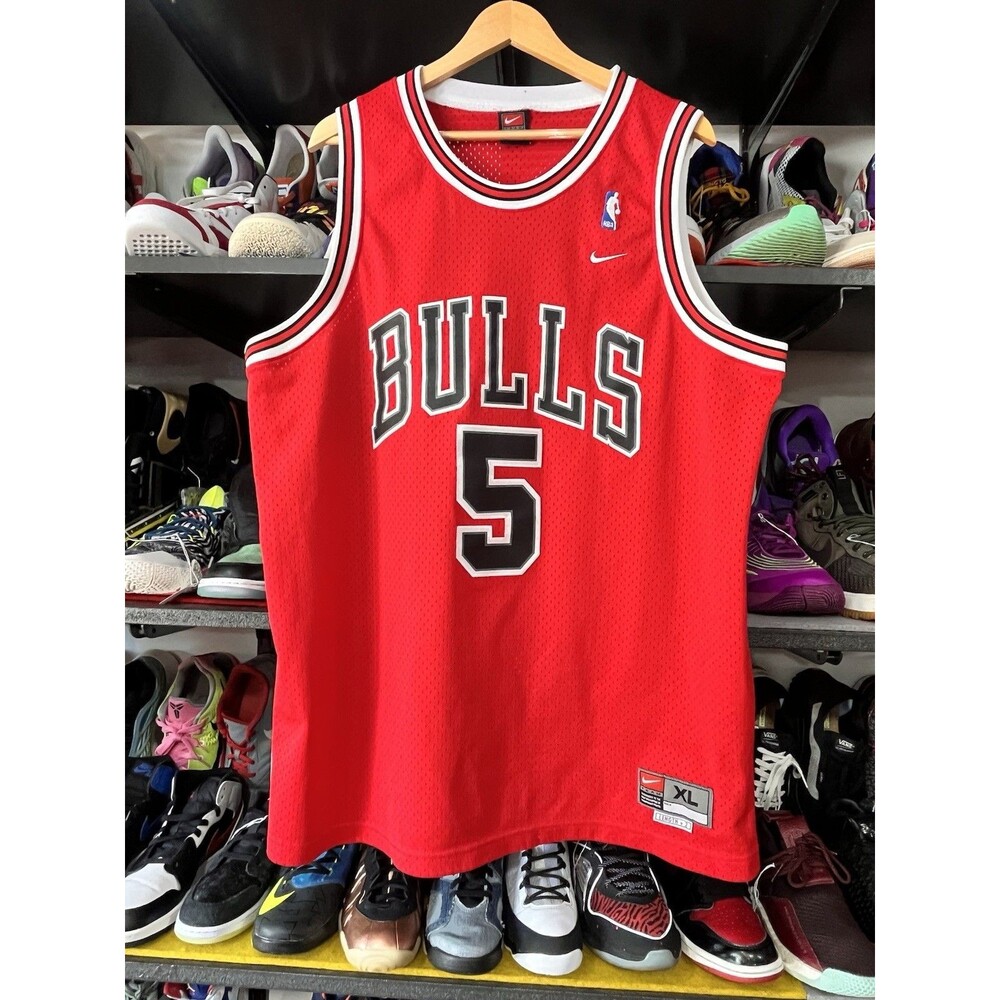 Vintage Jalen Rose Chicago Bulls Swingman Jersey Nike XL Nike